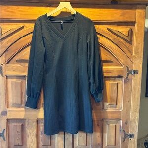 Chic Black Long Sleeve Dress